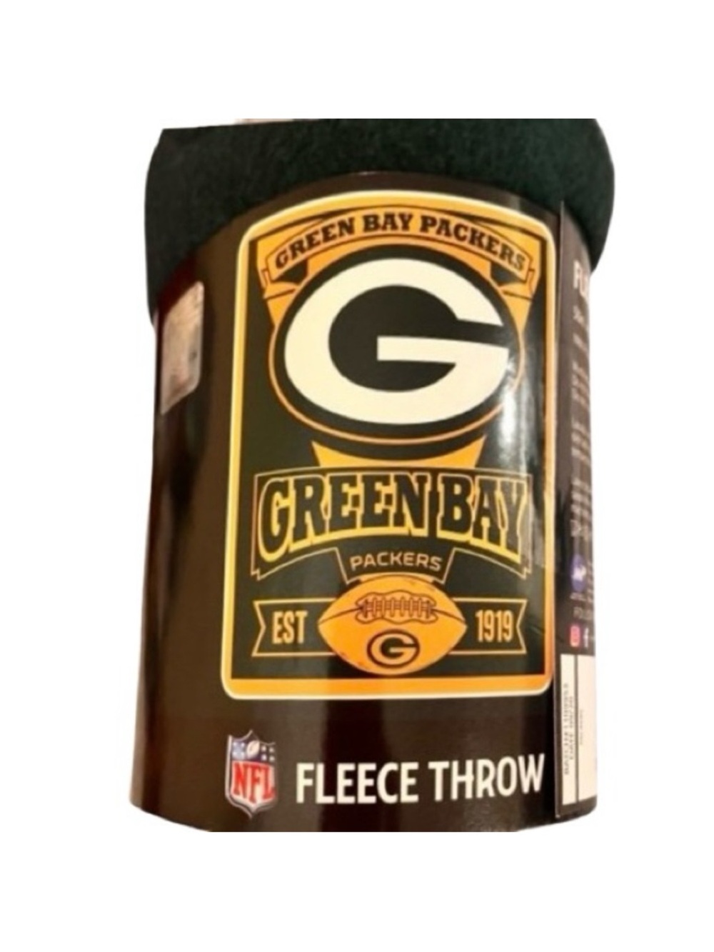 🆕- Green Bay Packers Officially Licensed NFL Fleece Throw. 50x60